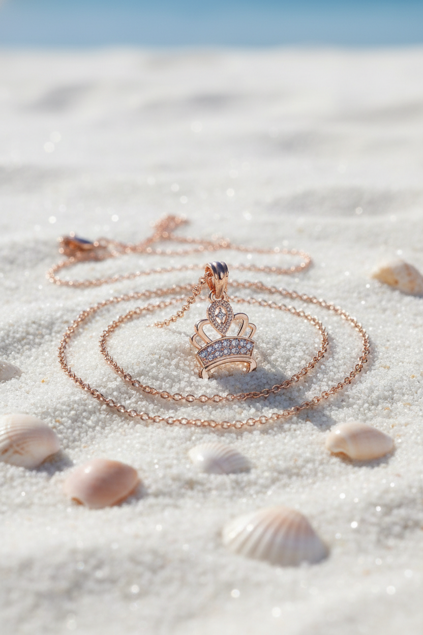 Celestial Crown Pendant Necklace