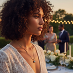 Golden Serenity Blue Topaz Teardrop Pendant Necklace