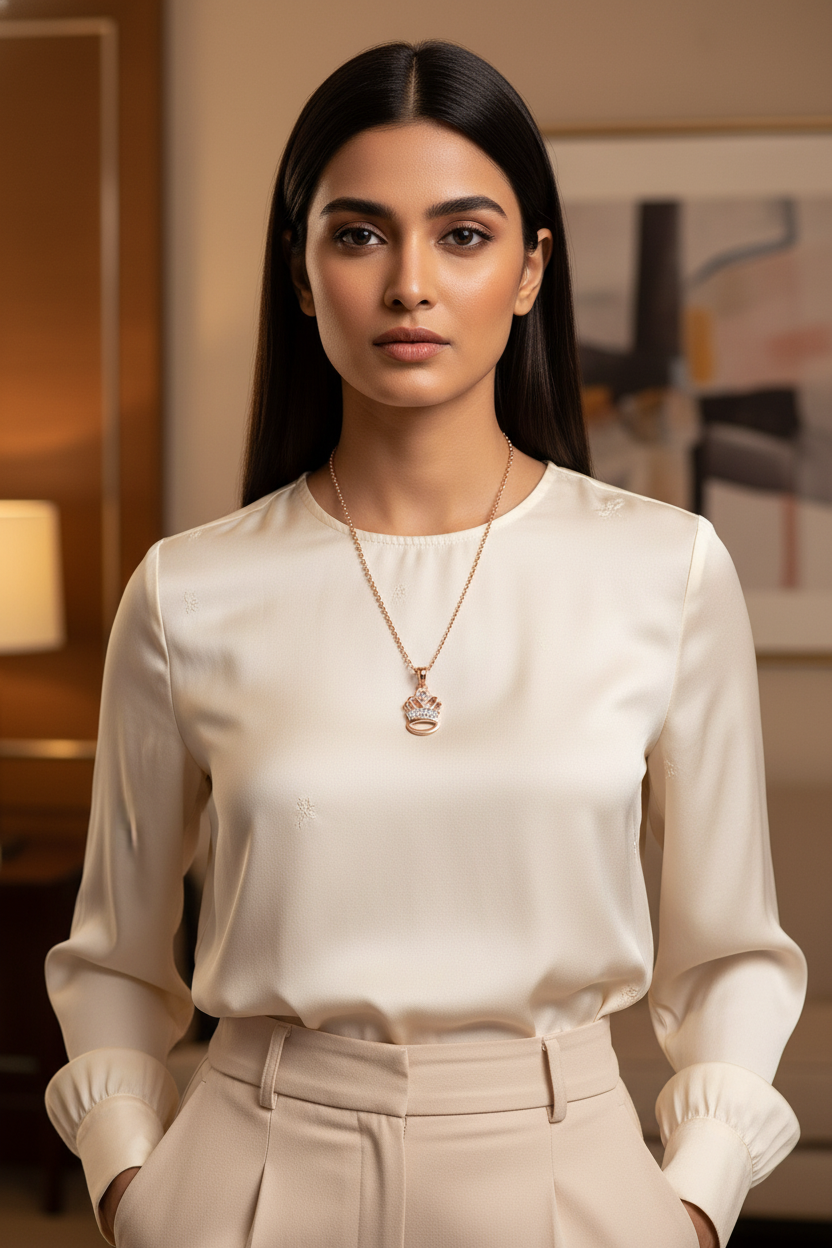 Celestial Crown Pendant Necklace