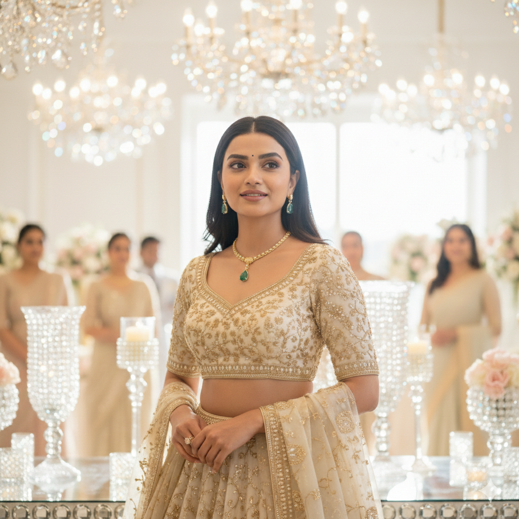 Emerald Royale Anti-Tarnish Teardrop Set