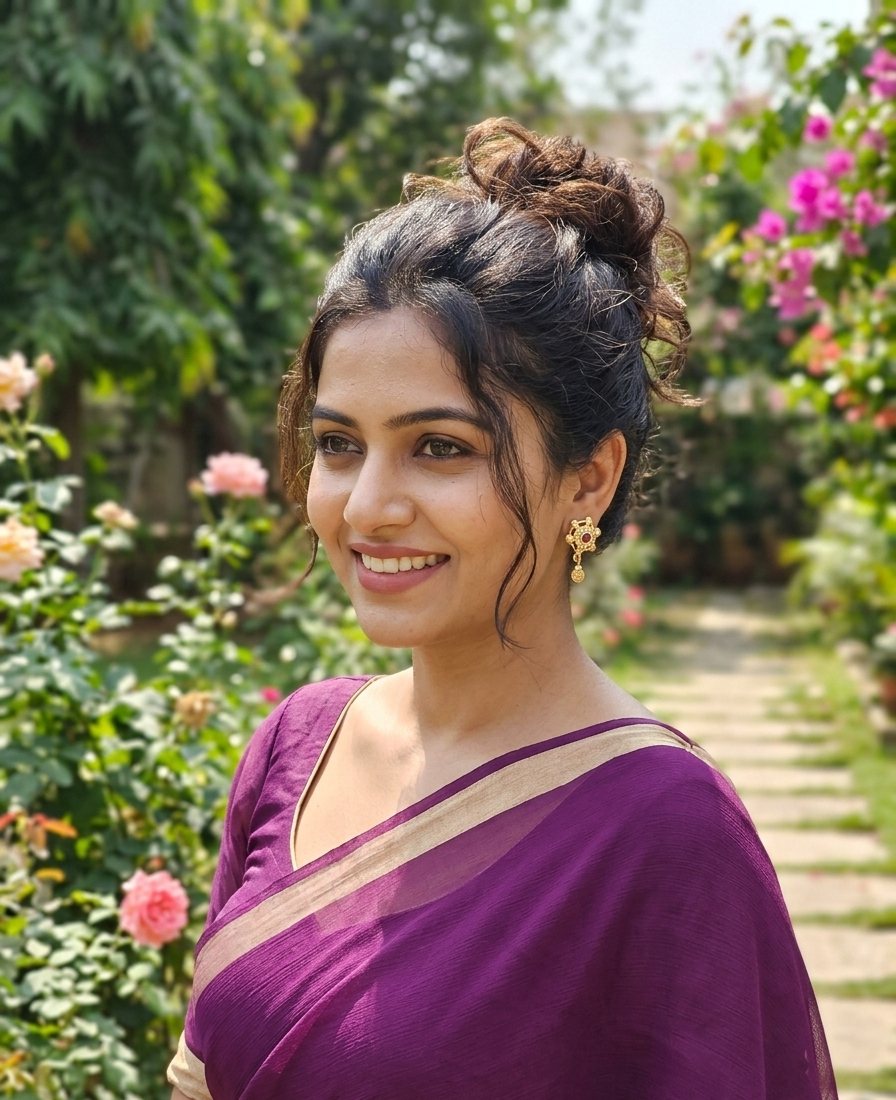 Royal Ruby Bloom Anti-Tarnish Earrings