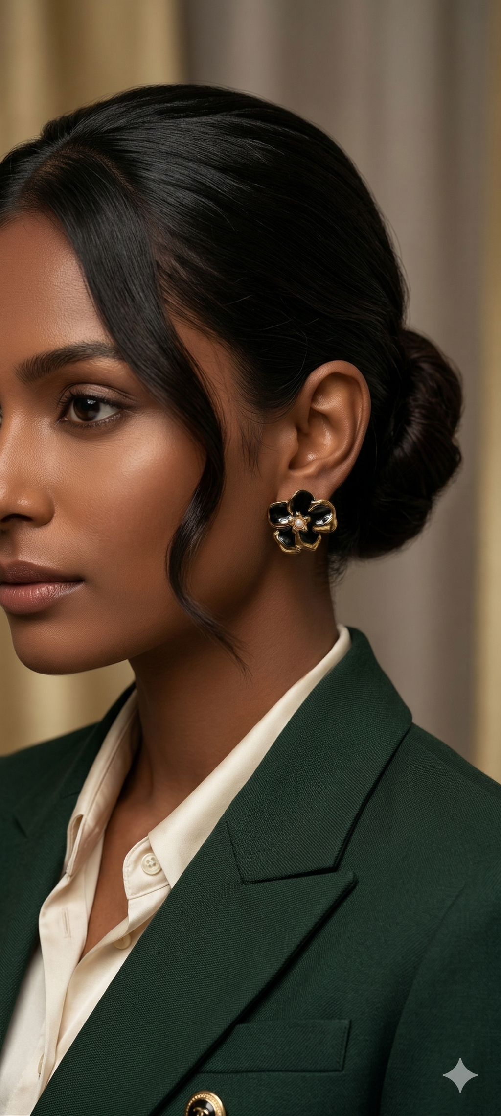 Eclipse Noir Earrings