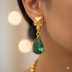 Emerald Royale Anti-Tarnish Teardrop Set