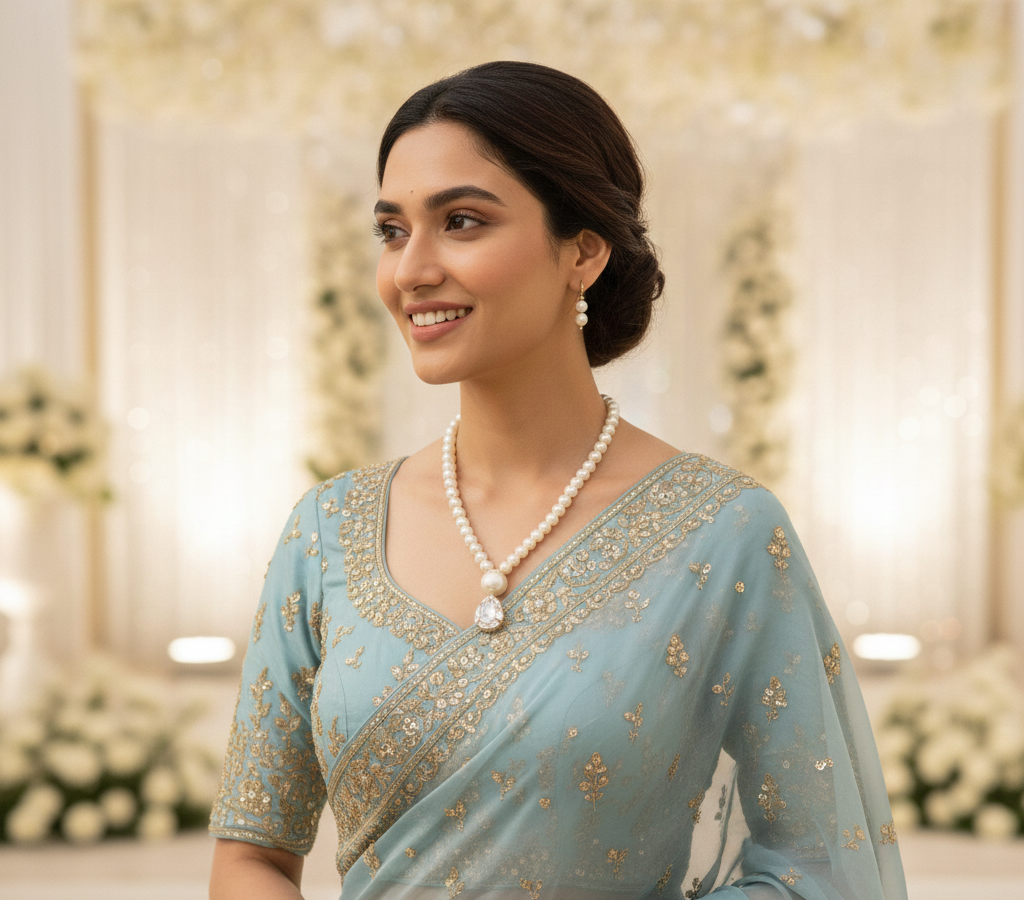 Classic Pearl Glow Anti-Tarnish Necklace Set