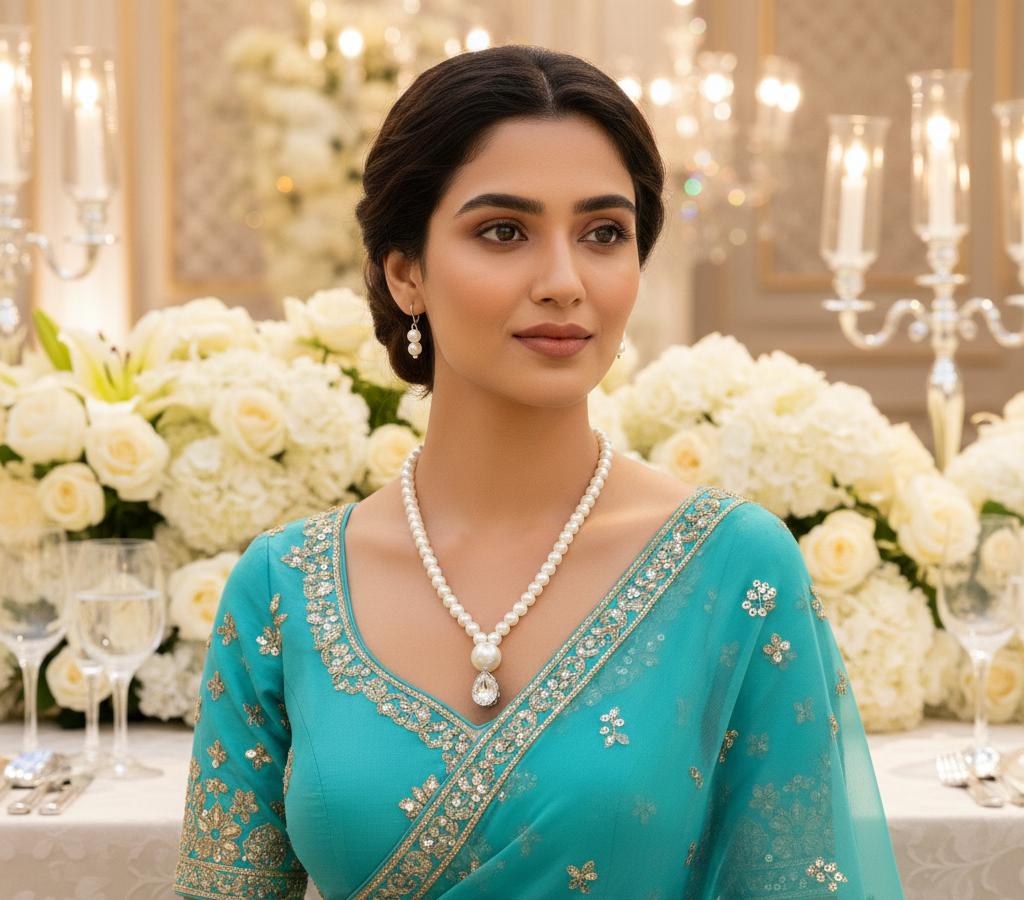 Classic Pearl Glow Anti-Tarnish Necklace Set
