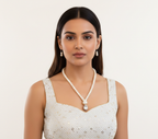Classic Pearl Glow Anti-Tarnish Necklace Set