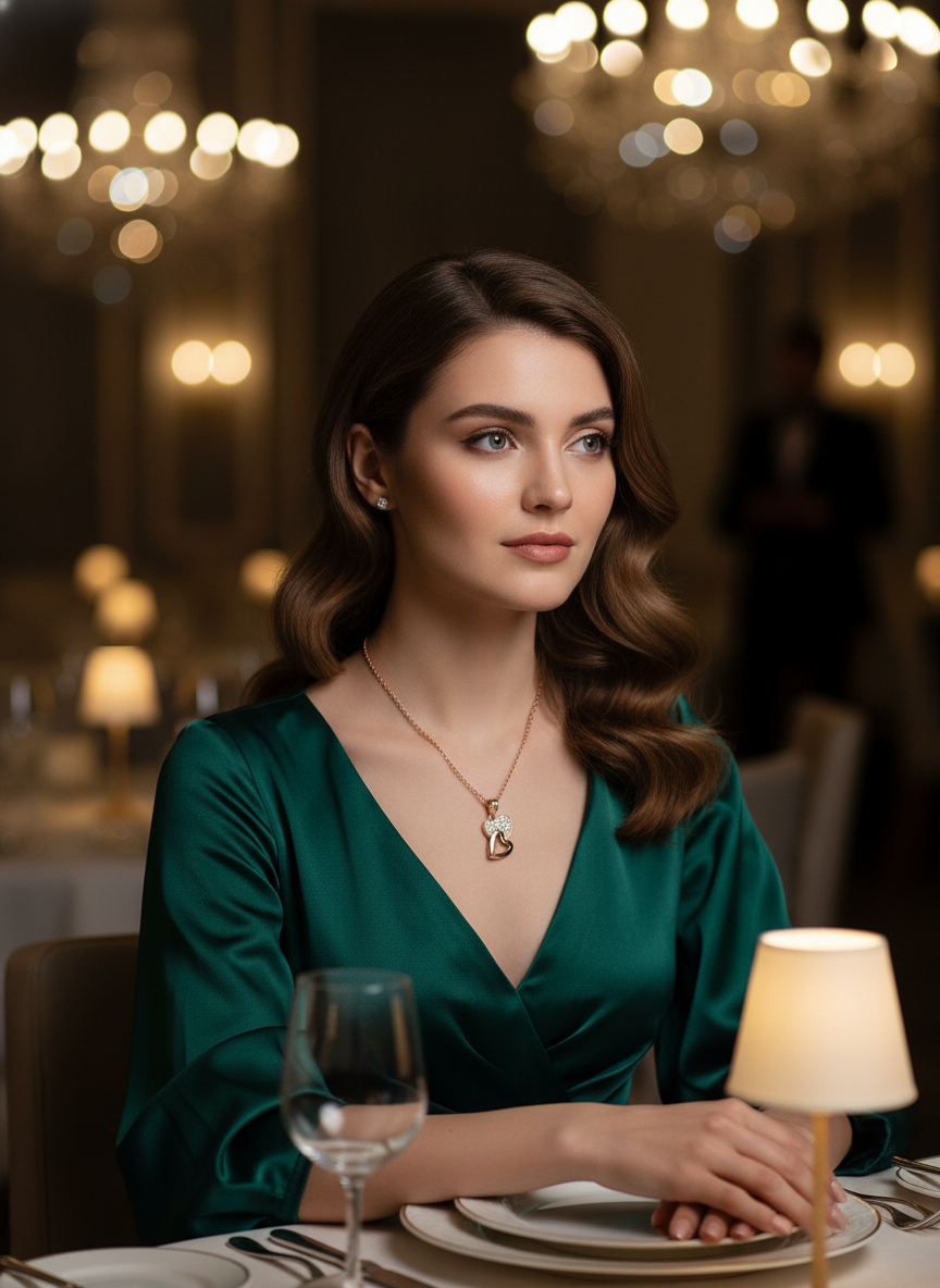 Eternal Love Double Heart Anti-Tarnish Necklace