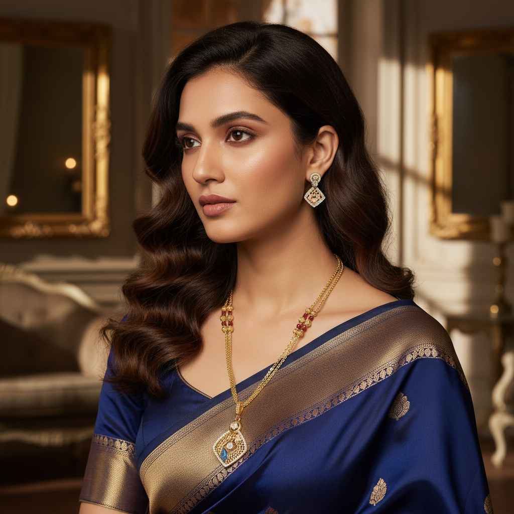 Royal Radiance Pendant Necklace & Earrings Set