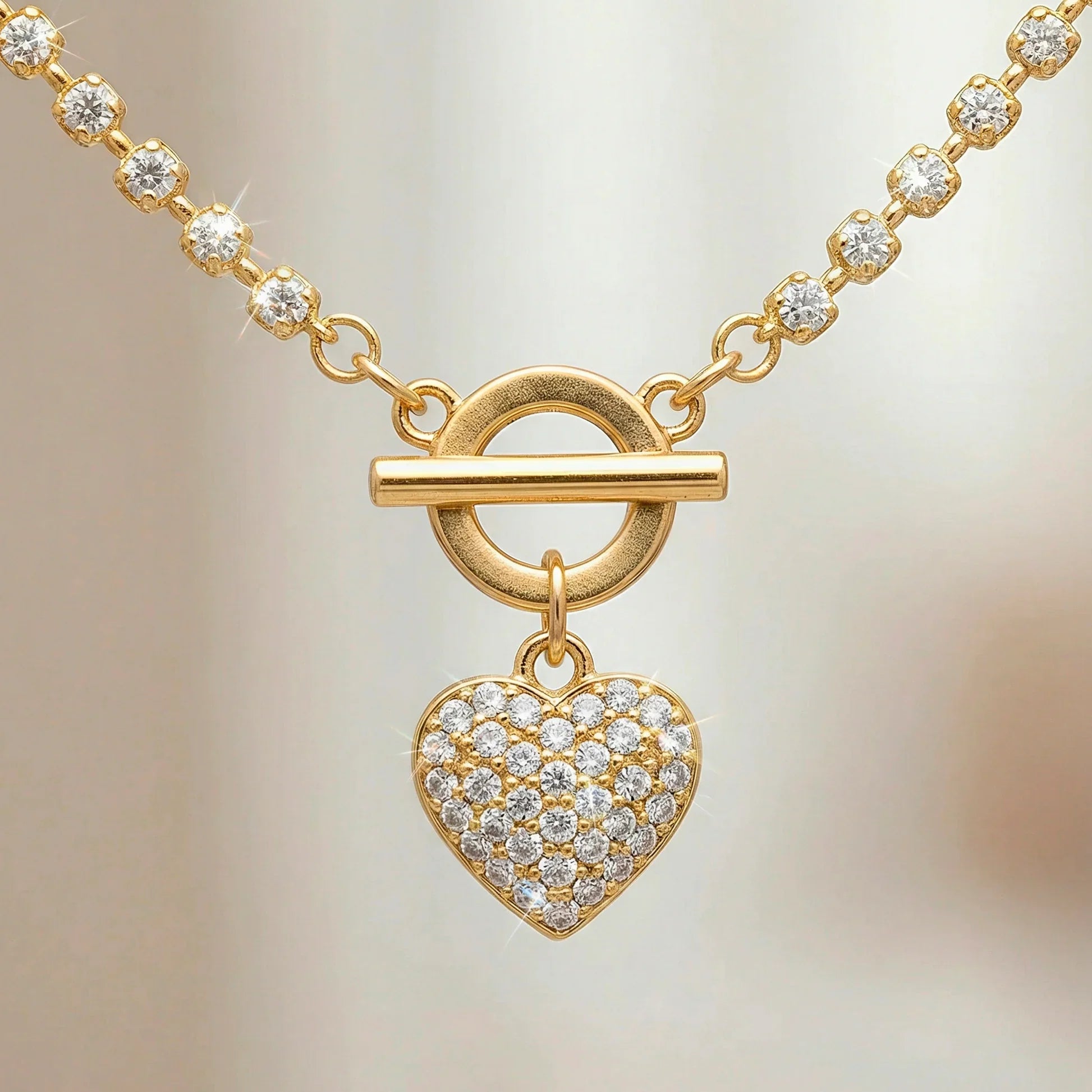 Eternal Sparkle Heart Necklace